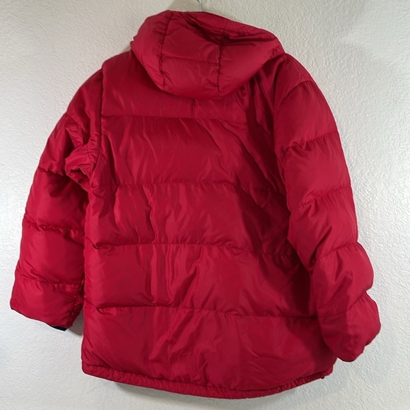 LANDS’ END Goosedown Puffer Coat Jacket Reversible Big Girls Large 14-16 Regular - Picture 4 of 12